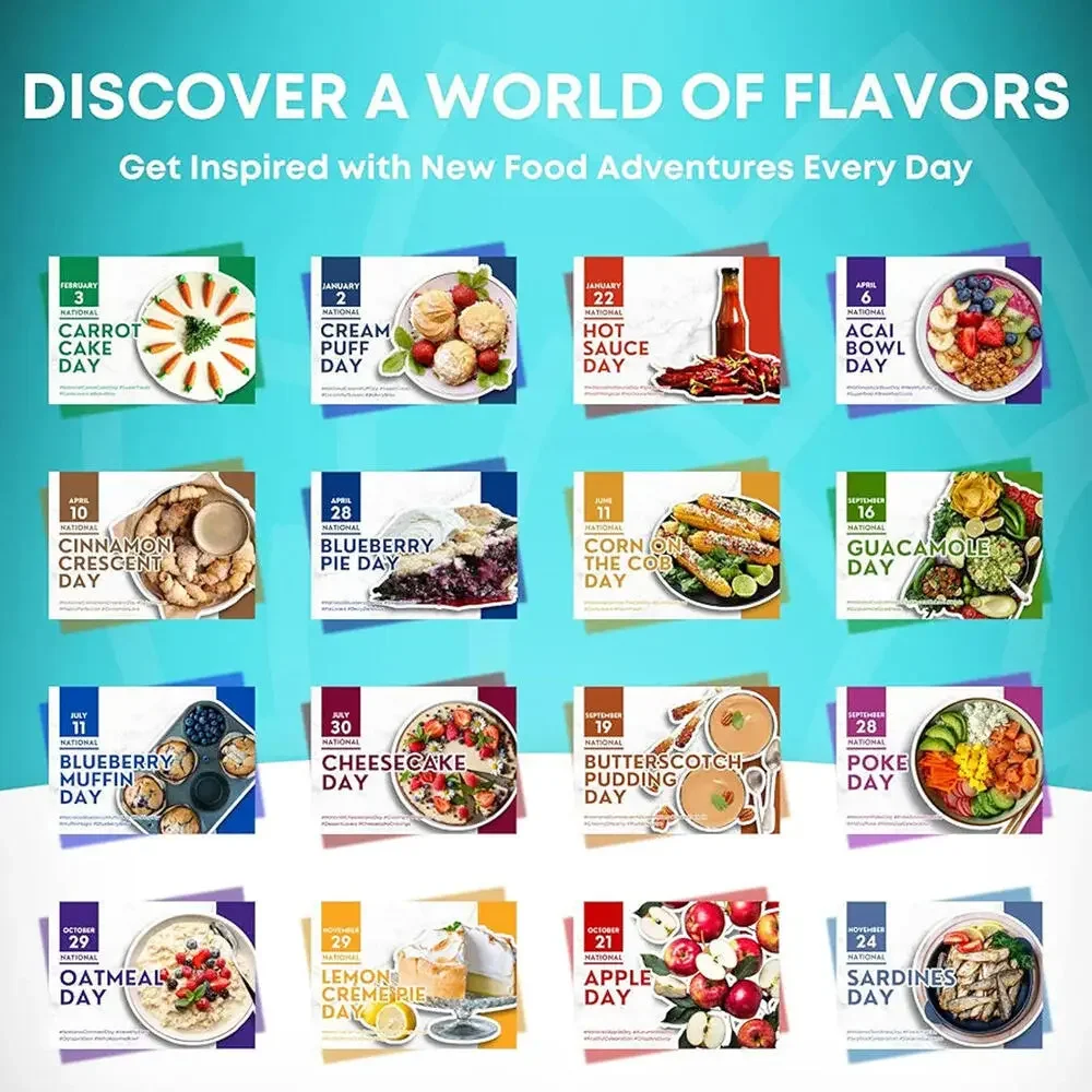 The Daily Feast Perpetual Food Theme Calendar